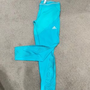 ADIDAS turquoise leggings